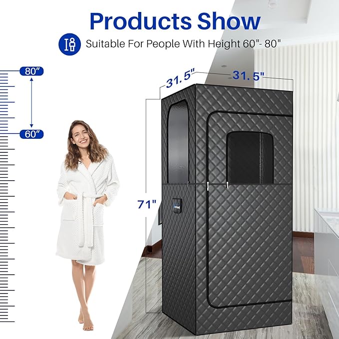 Portable Steam Sauna Personal Home Spa
