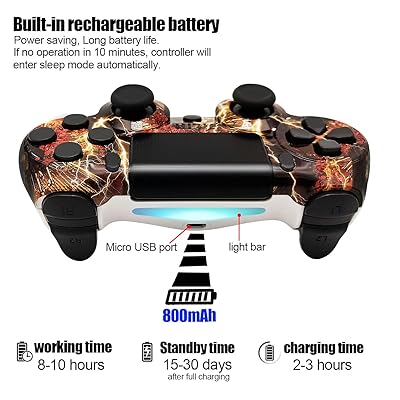 Wireless PS4 Controller Replacement (Fire Ghost)