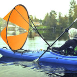 42in Sail Foldable Kayak Boat Wind Sail (Orange)