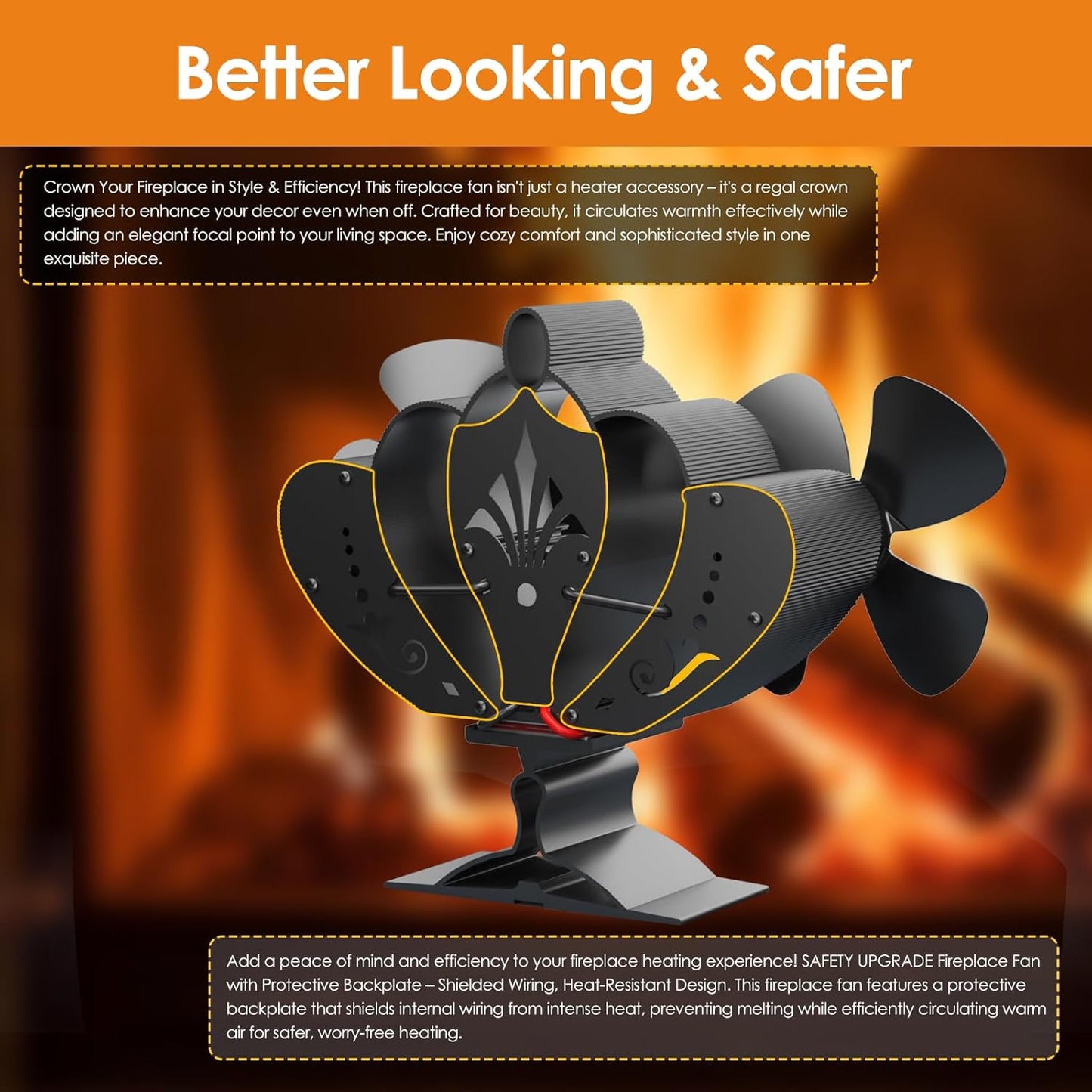 Stove Fan Fireplace Fan