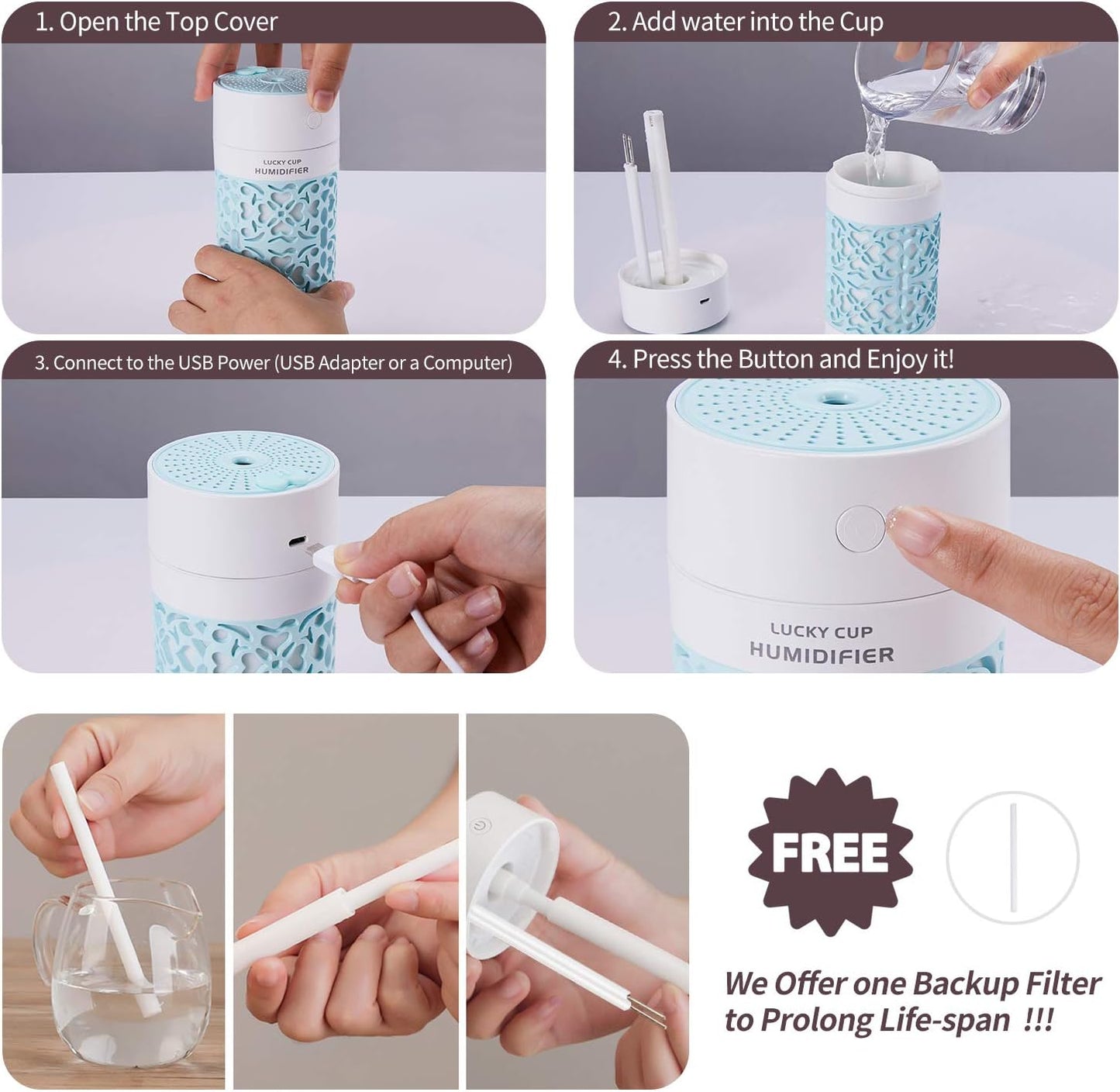 Car Humidifier - Ocean Blue