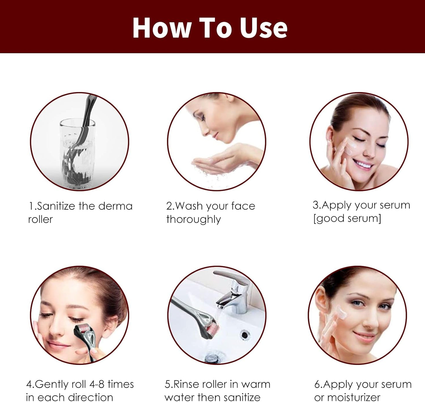 Micro Needling Derma Roller For Women and Men 0.5mm
