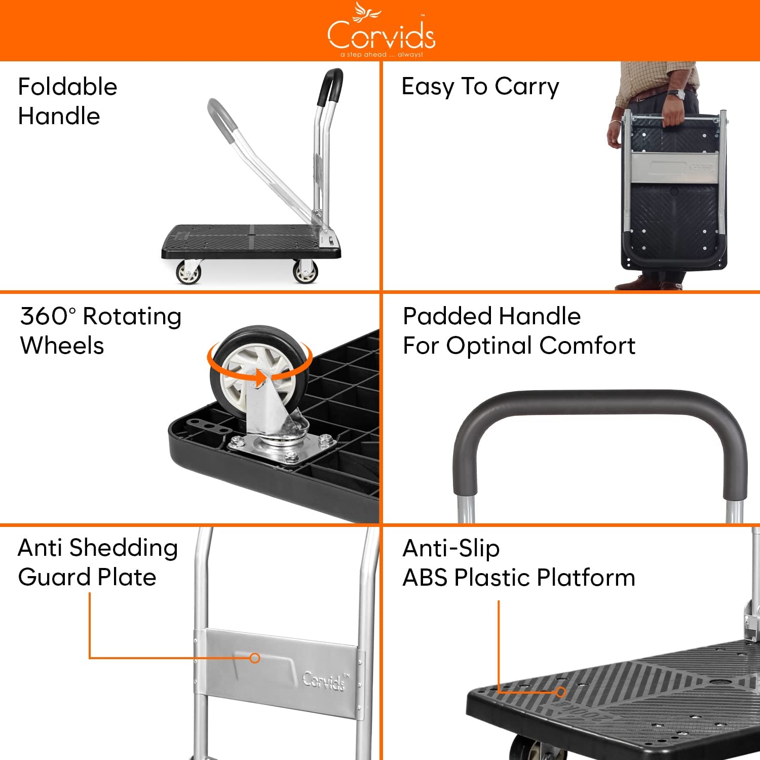 Folding Flat Cart Trolley