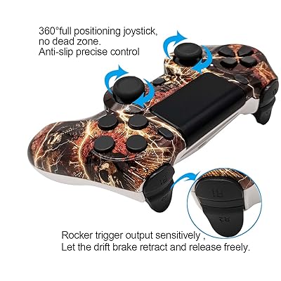 Wireless PS4 Controller Replacement (Fire Ghost)