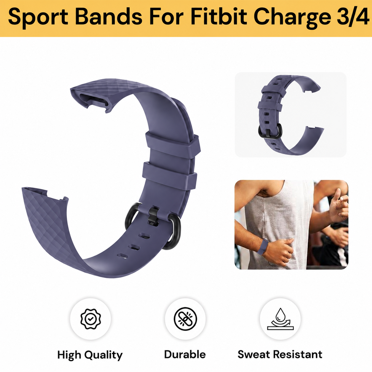 Fitbit Charge 3 / 4 Strap Fitbit Belt (Large)