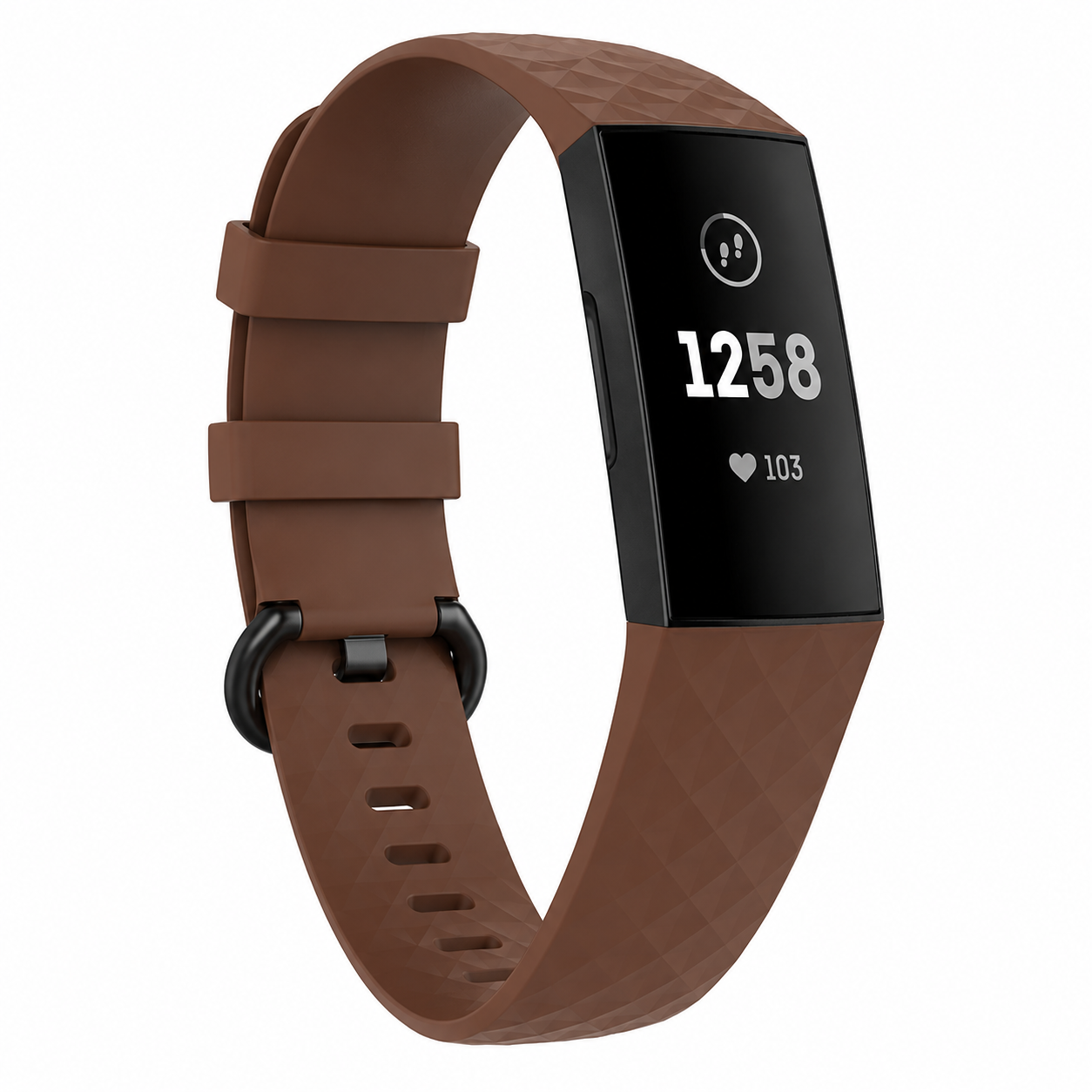 Fitbit Charge 3 / 4 Strap Fitbit Belt Large Brown