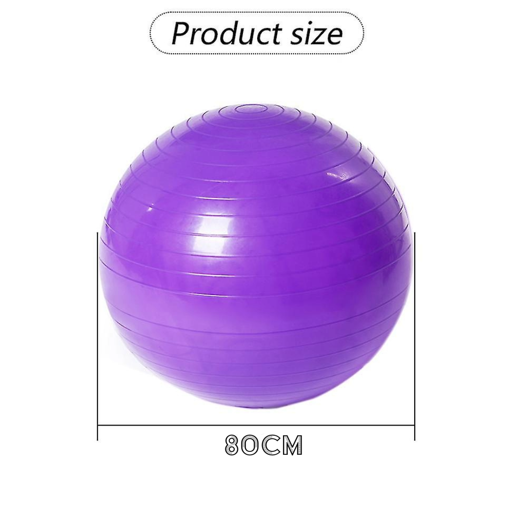 Yoga Balance Ball Fitness Shaping Sitting Ball 80cm (Purple)