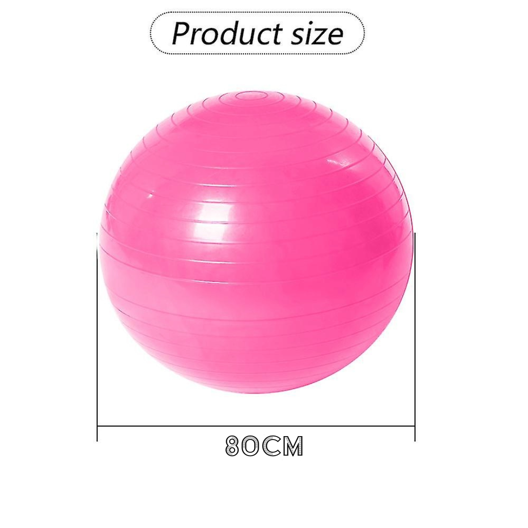 Yoga Balance Ball Fitness Shaping Sitting Ball 80cm (Pink)