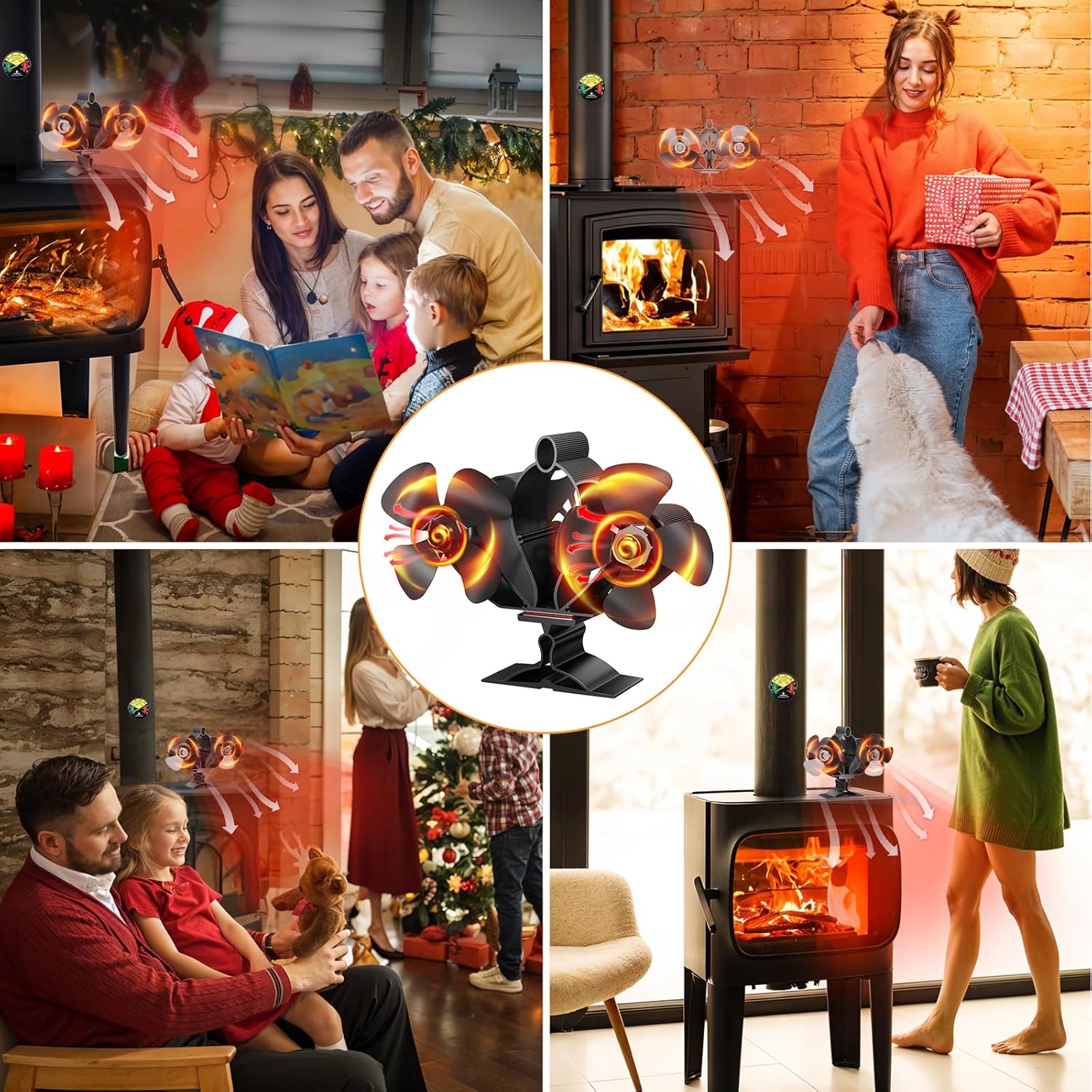 Stove Fan Fireplace Fan
