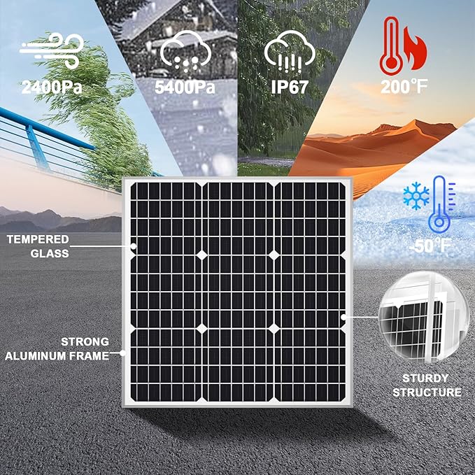 50W Solar Panel Monocrystalline