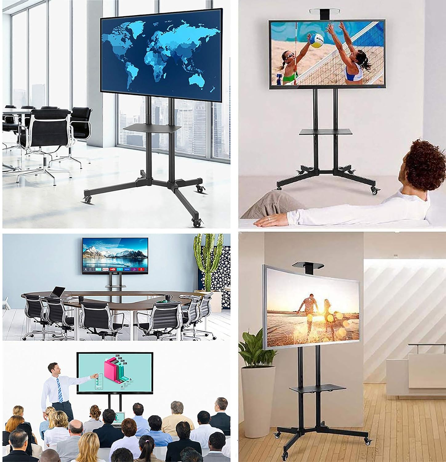 Height Adjustable TV Stand 32” to 65”