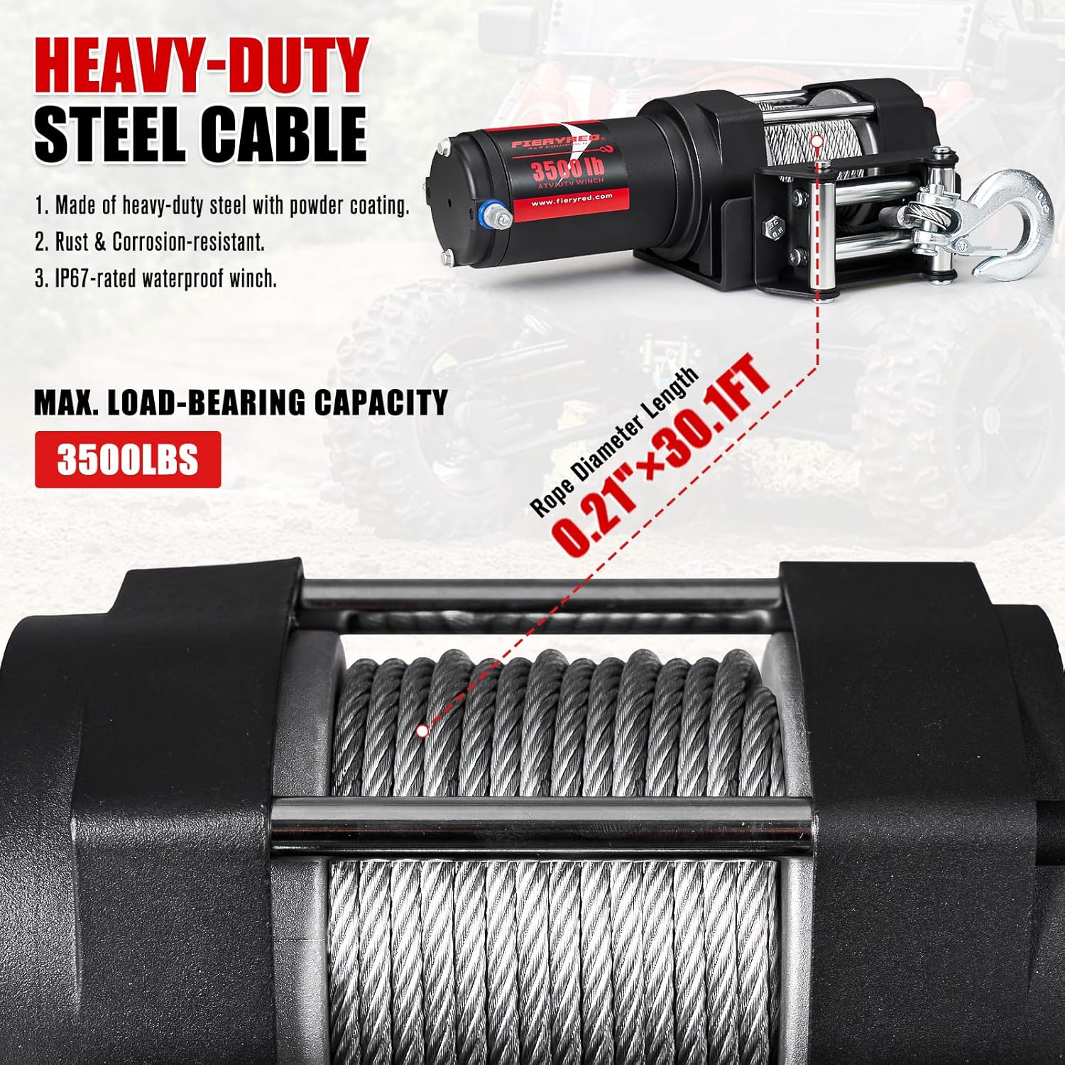 Electric Winch ATV Motor