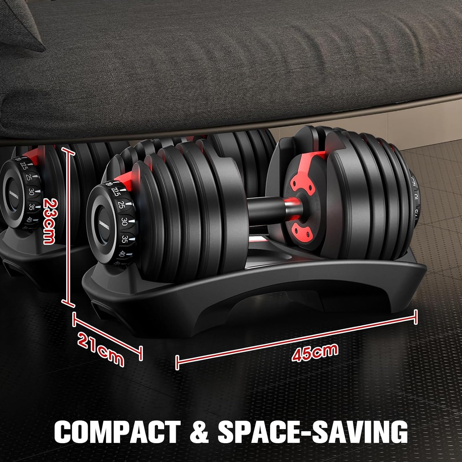 Adjustable Dumbbells 24Kg