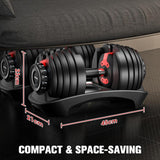Adjustable dumbbells 24Kg
