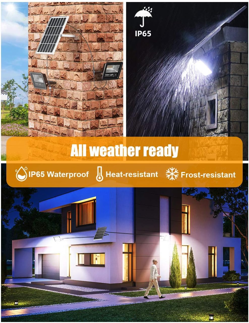 Outdoor Solar Security Flood Light