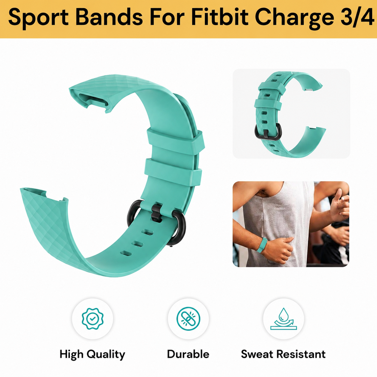 Fitbit Charge 3 / 4 Strap Fitbit Belt Large