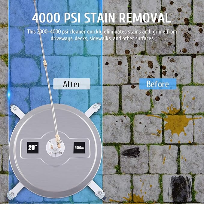 20" Pressure Washer Surface Cleaner