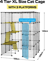 Cat Cage DIY Enclosure Pet Crate Rabbit Hutch Pet Playpen