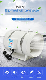 8'' Silent Inline Extractor Fan Exhaust Duct
