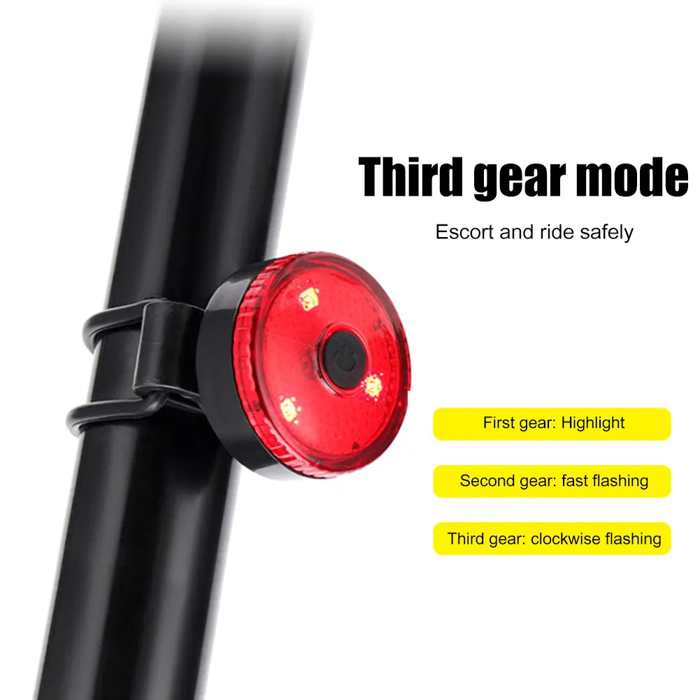 Bike Taillight - USB Rechargeable Cycling Saddle Rear Light for Safety