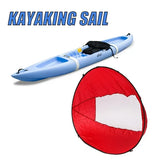 42in Sail Foldable Kayak Boat Wind Sail (Red)