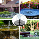 13cm Floating Solar Water Fountain Pump