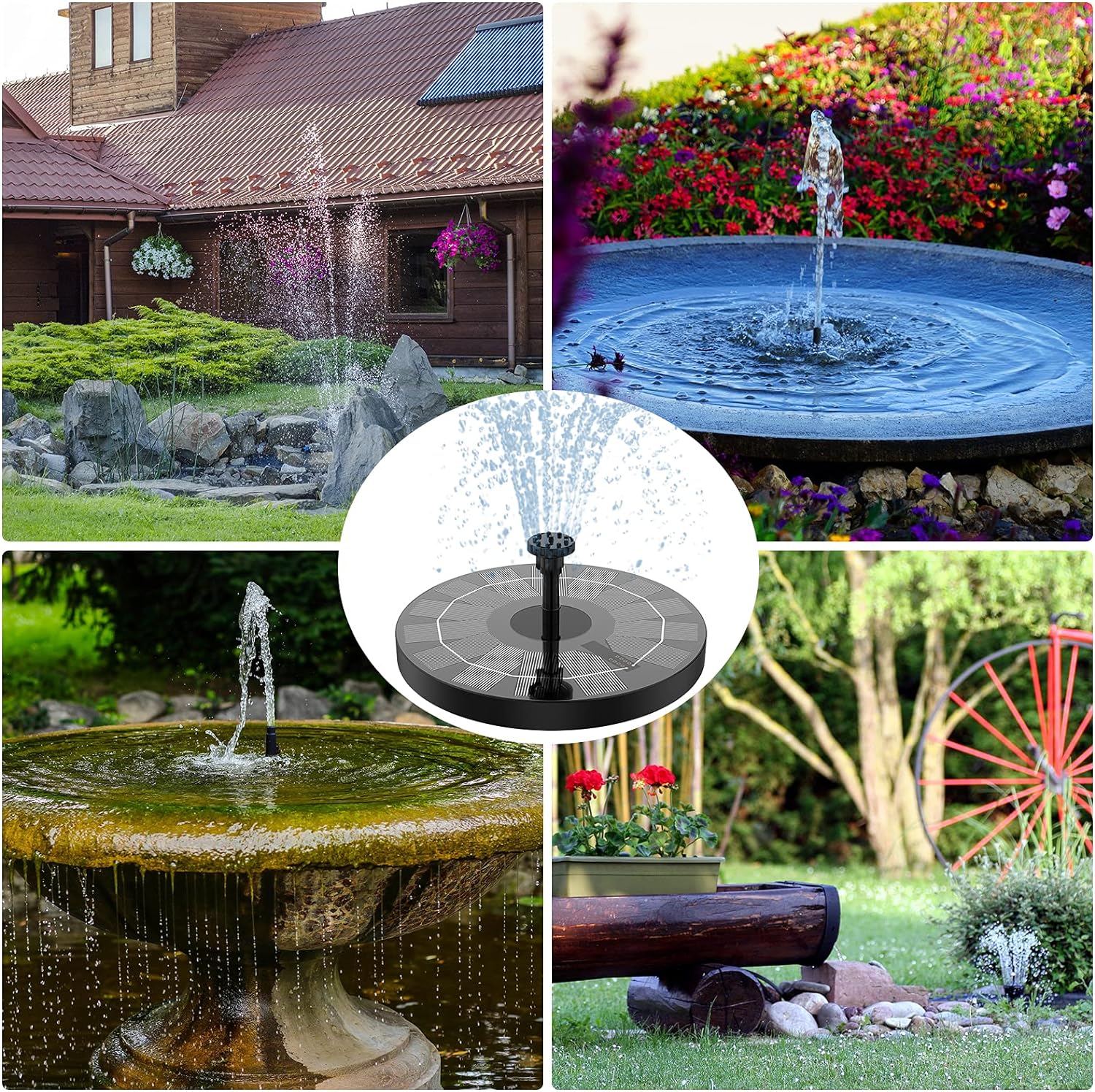 16cm Floating Solar Water Fountain Pump