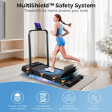 Foldable Walking Pad Treadmill Compact Flat