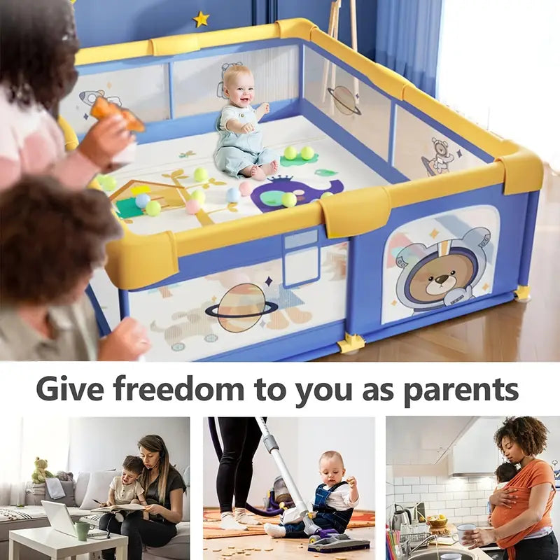 Portable Play pen Fence Gate Wall Fence Barrier
