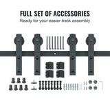 Barn Door Sliding Double Door Hardware Kit 3m