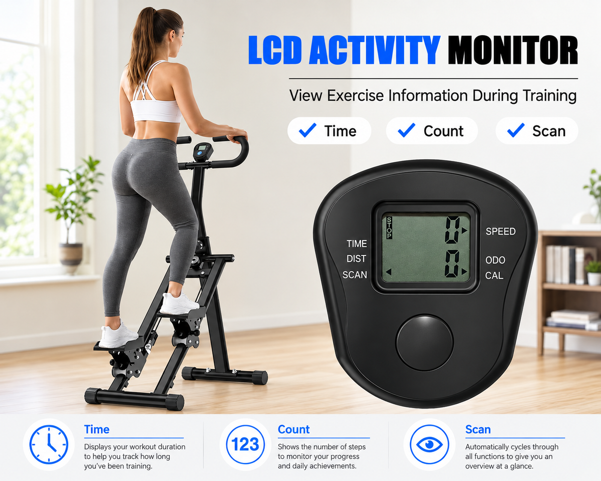 Foldable Stair Stepper for Exercise at Home Fitness Steppers