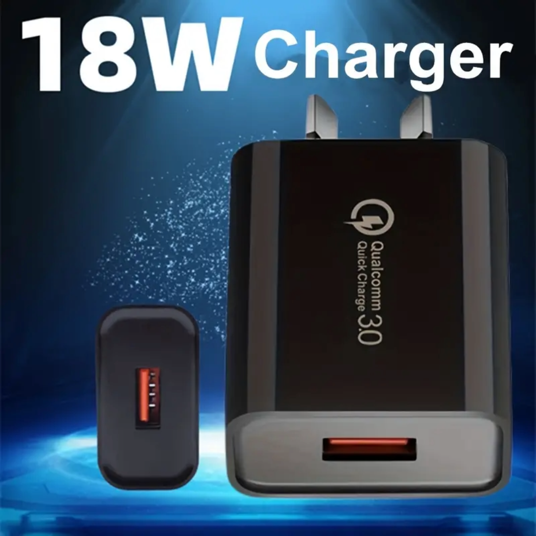 Qualcomm Quick Charge 3.0 USB Adapter (Black)