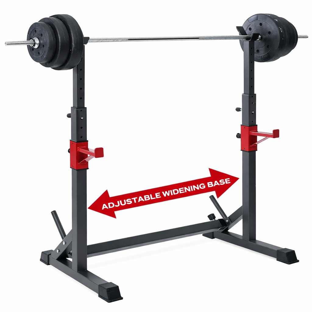 Adjustable Barbell Squat Rack Stand