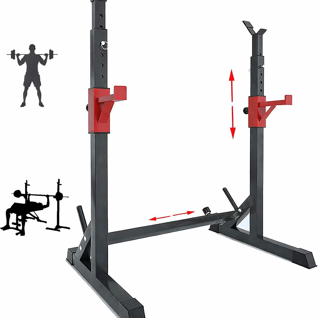 Adjustable Barbell Squat Rack Stand