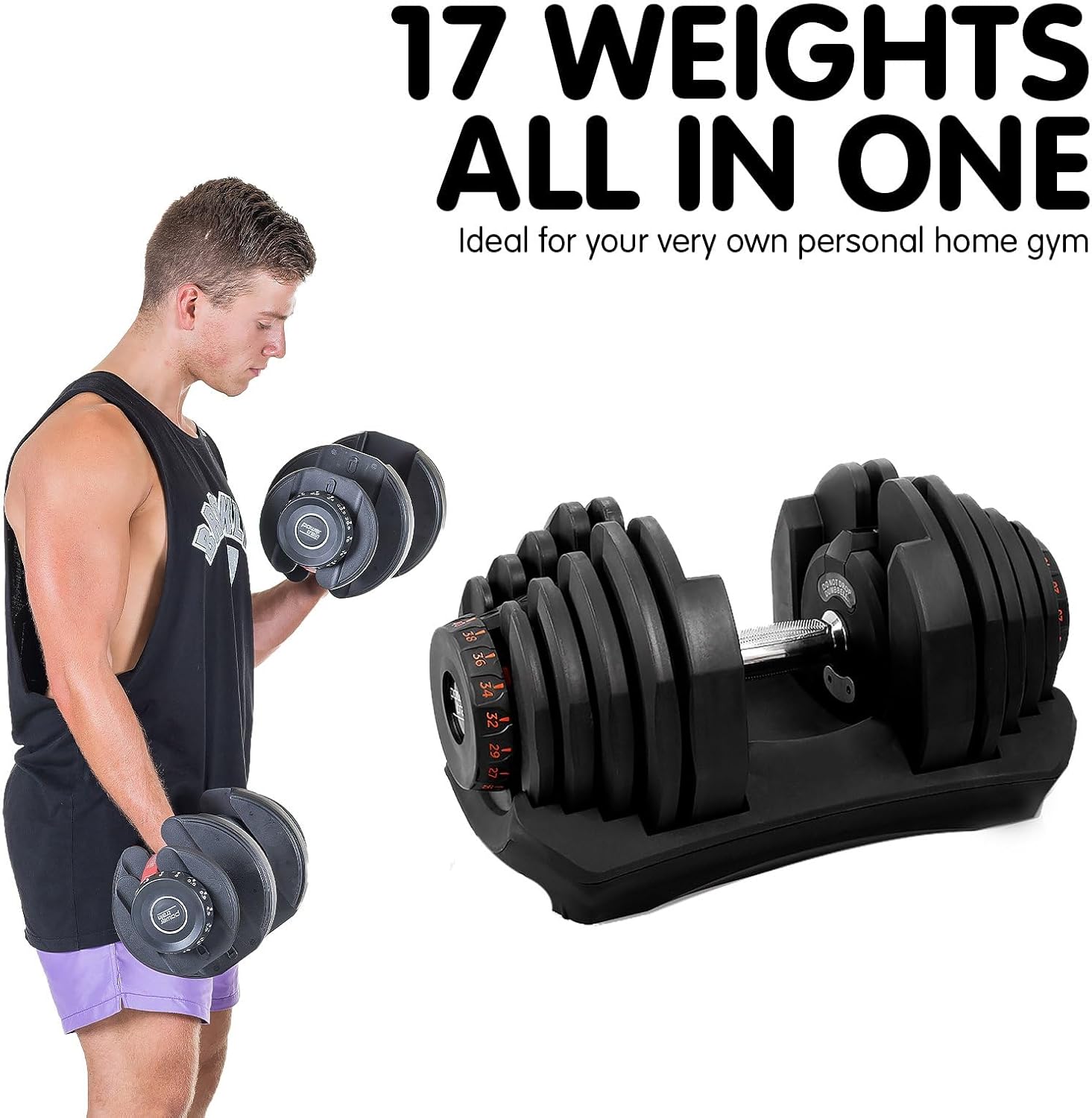 Adjustable dumbbells 80Kg