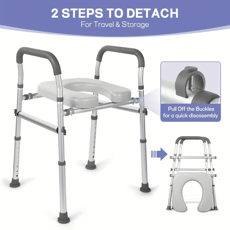 Adjustable Raised Toilet Seat