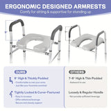 Adjustable Raised Toilet Seat