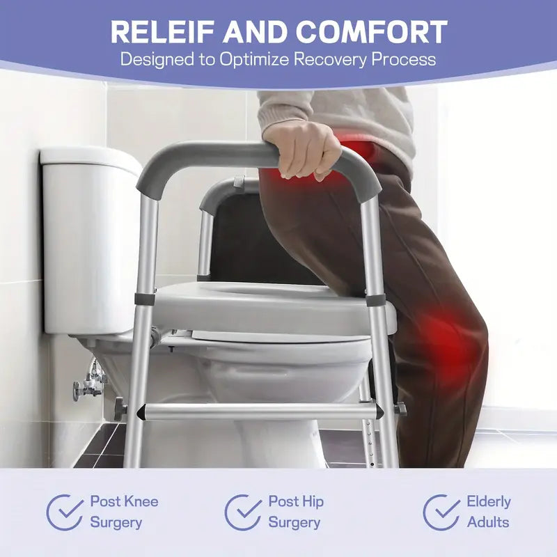 Adjustable Raised Toilet Seat