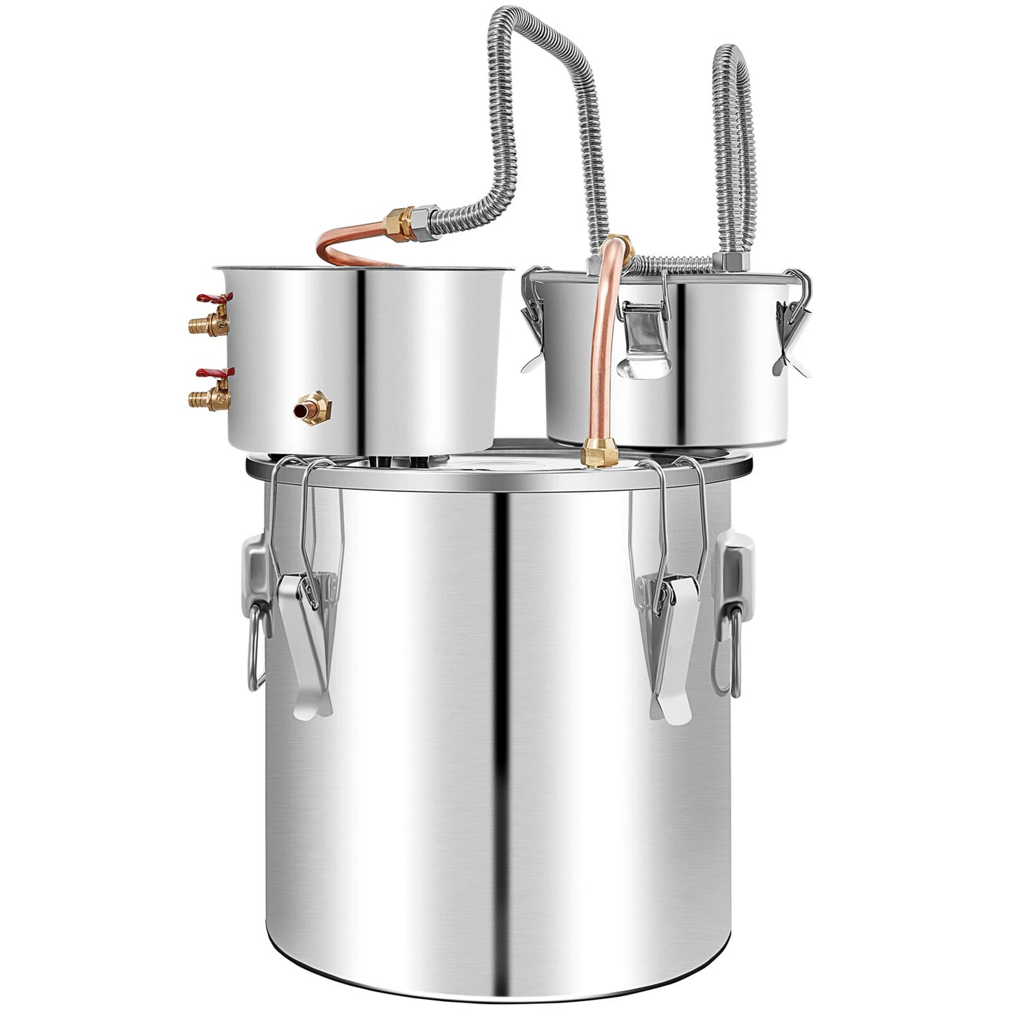 Alcohol Distiller 50L - Dual Condenser Alcohol & Water Distiller Kit