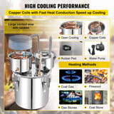 Alcohol Distiller 50L - Dual Condenser Alcohol & Water Distiller Kit