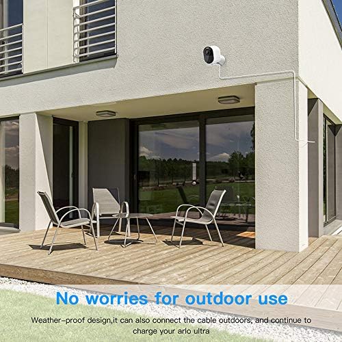 7.6M Weatherproof Power Cable for Arlo Pro 3/4/5 & Ultra 1/2 Cameras
