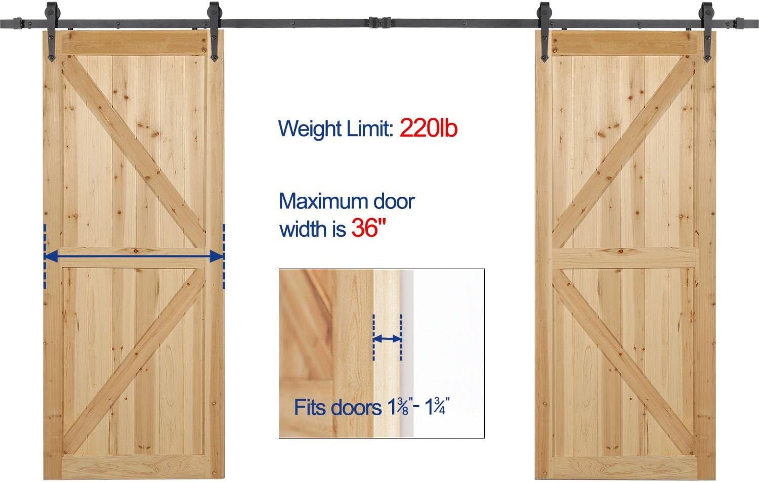Barn Door Hardware 3m