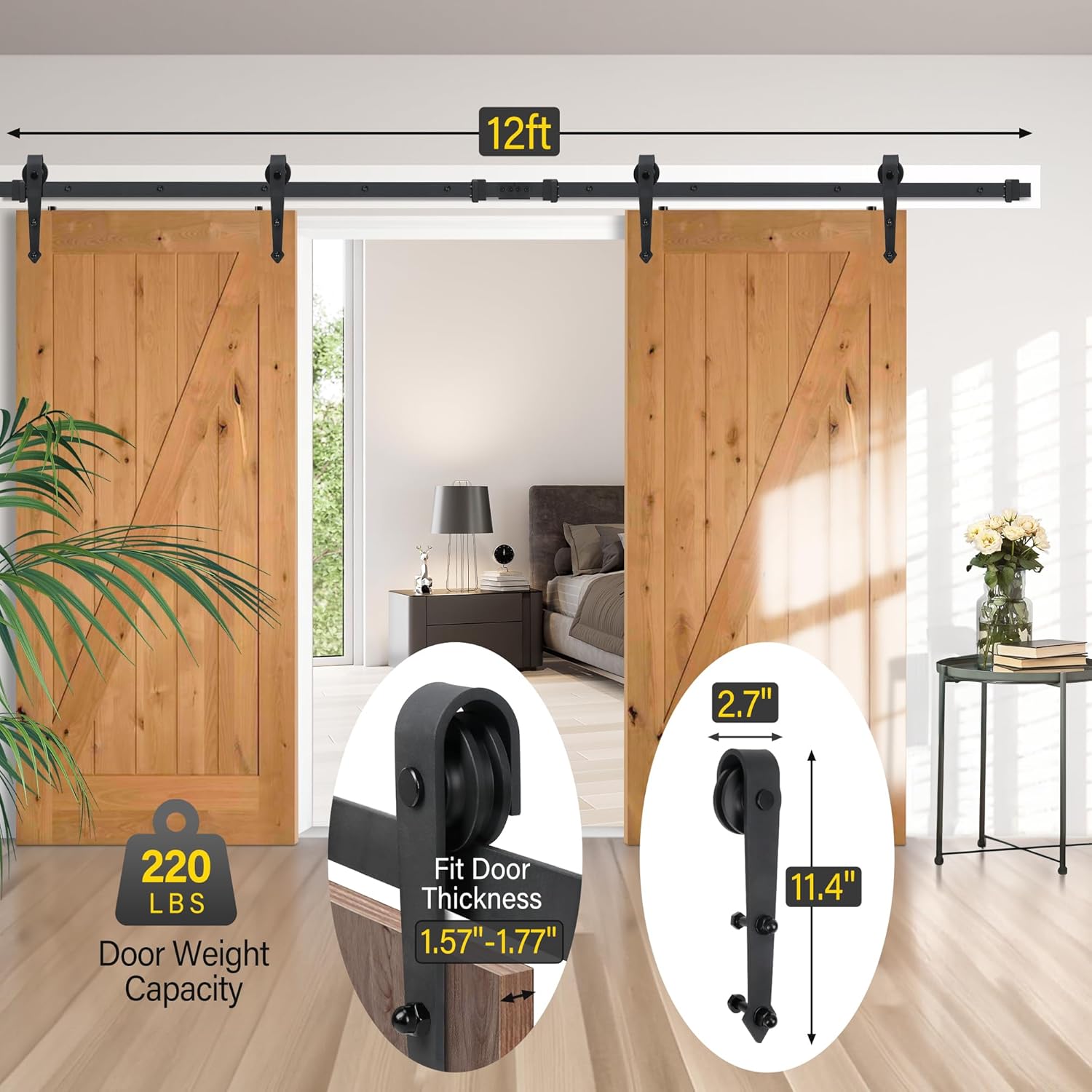 Barn Door Hardware 4m