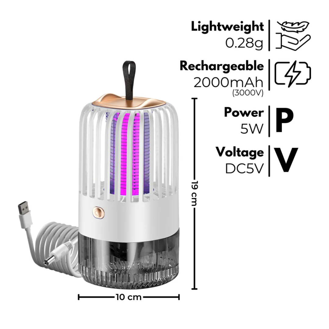 Mosquito Zapper Bug Zapper Mosquito Repellent (White)