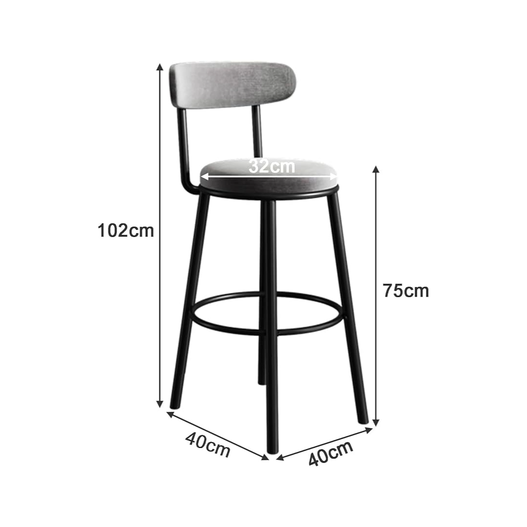 Bar Stools Velvet Chair Bar Stool Grey