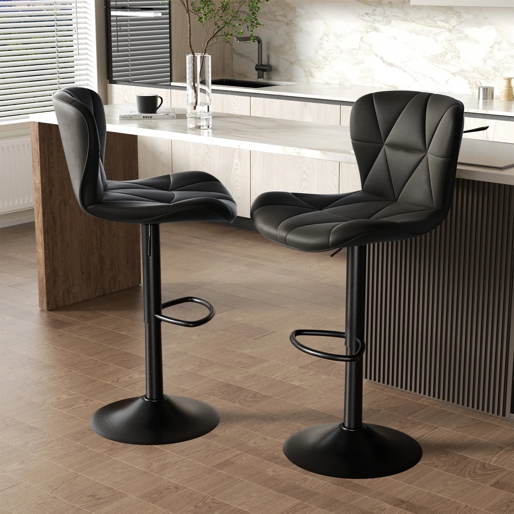 Bar Stools Adjustable Swivel Bar Stools