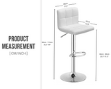 Bar Stools With Pu Leather Height Adjustable Bar Stools