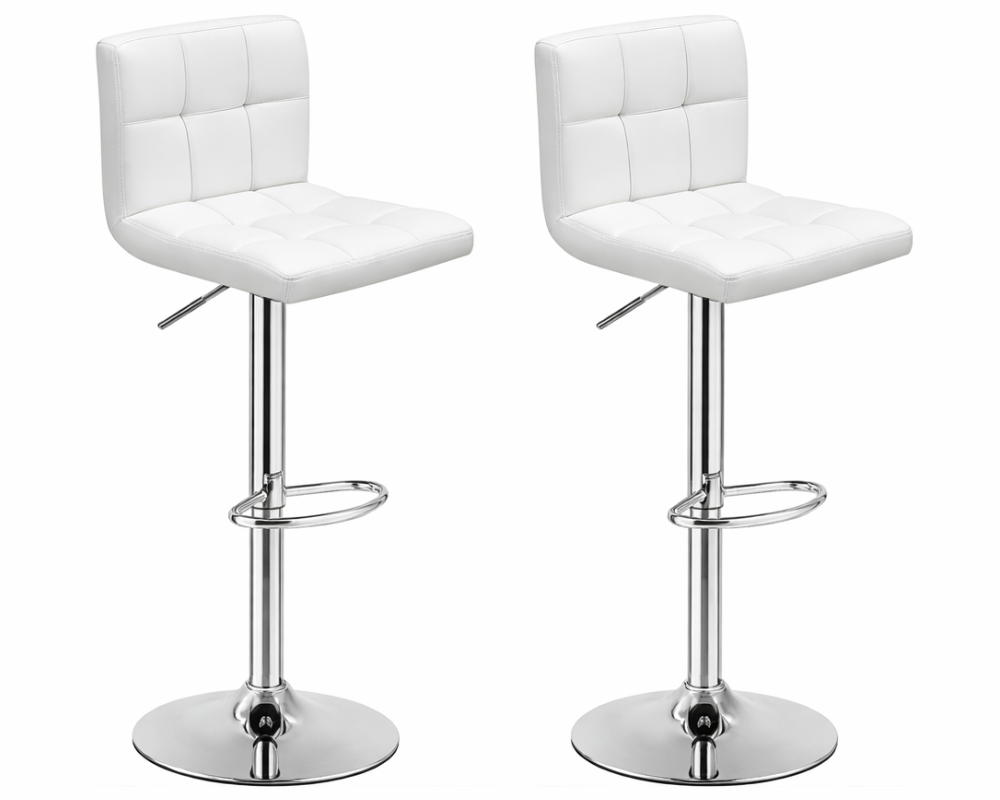 Bar Stools With Pu Leather Height Adjustable Bar Stools