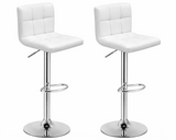 Bar Stools With Pu Leather Height Adjustable Bar Stools