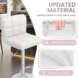 Bar Stools With Pu Leather Height Adjustable Bar Stools